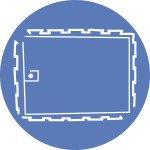 icono circular caja